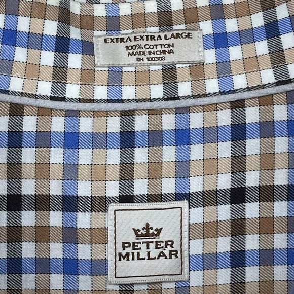 Peter Millar Long Sleeve Button Down Shirt Men's Size XXL 2XL - Picture 4 of 16